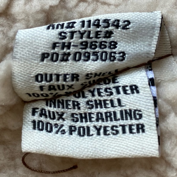 Dollhouse sz L Brown and Cream Faux Suede Faux Shearling Patchwork Vest - Picture 6 of 6